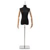 vidaXL Justerbar mannek&auml;ng 165-213 cm med bas Kvinna PP Svart
