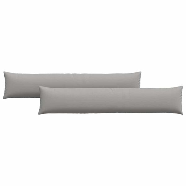 vidaXL Sofakuddar 2 pcs Moln Gr&aring; 200 x 40 cm tyg