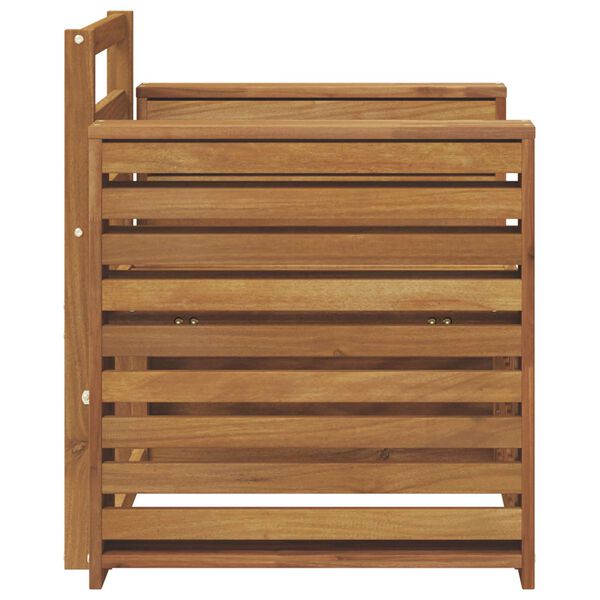 vidaXL Utomhussoffset Naturf&auml;rg 79 x 63 x 73 cm Massivt Akaciatr&auml;