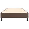 vidaXL Boxspring-s&auml;ngram brun 80x200 cm konstl&auml;der