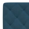 vidaXL Bed with Mattress Blue 200x200 cm Velvet