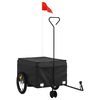 vidaXL Cykelvagn svart 45 kg j&auml;rn