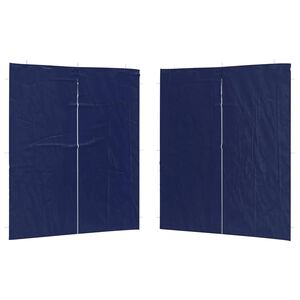 vidaXL Partyt&auml;ltv&auml;gg 2 st 200 x 195 cm Bl&aring; PE och st&aring;l