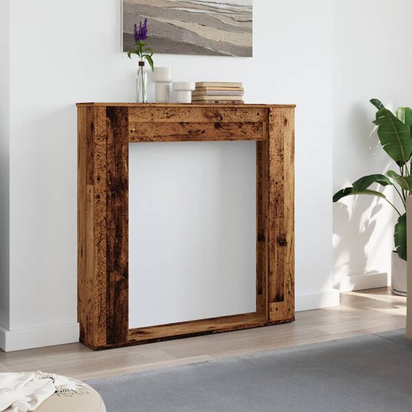 vidaXL Spiselkrans åldrat trä 100x20x100 cm konstruerat trä