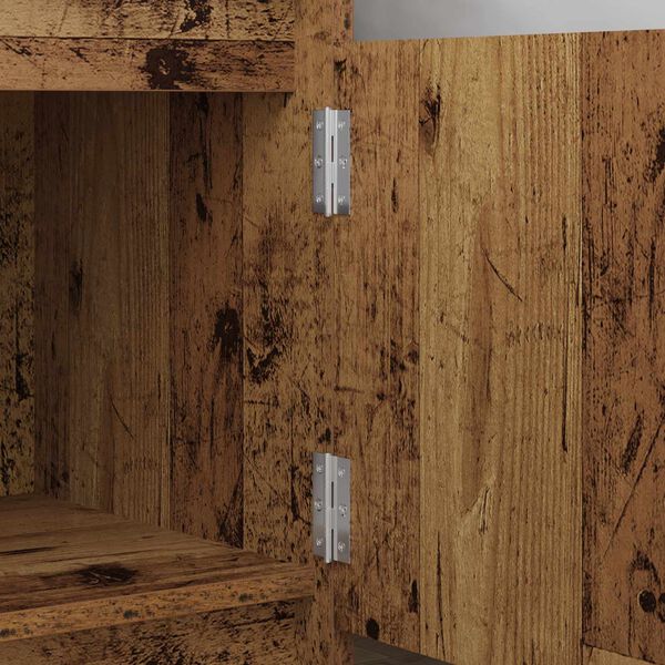 vidaXL G&aring;ngj&auml;rn Enf&auml;rgad 2 pcs Silver 58 x 35 x 1 mm St&aring;l