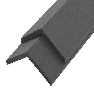 vidaXL Ytterh&ouml;rnlist 5 st WPC 170 cm gr&aring;