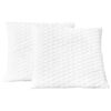 vidaXL Kudde 2 st 80x80x14 cm minnesskum