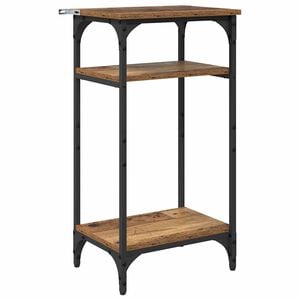 vidaXL Sidobord med hylla Gammalt tr&auml; 40 x 30 x 75 cm Konstruerat tr&auml;