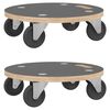 vidaXL Transportplattor 2 st rund &Oslash;38x11,5 cm 250 kg