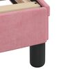 vidaXL Bed with Mattress "Hanko" Pink 180x200 cm Velvet