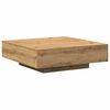 vidaXL Kaffeebord Artisan Ek 100 x 100 x 31 cm