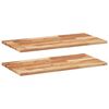 vidaXL Sv&auml;vande hyllor 2 st 100x40x2 cm behandlat massivt akaciatr&auml;