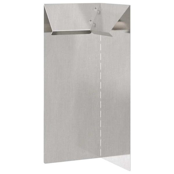 vidaXL Snigelfence Silver 10 x 10 x 25 cm Rostfritt st&aring;l