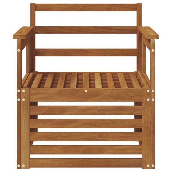 vidaXL Utomhussoffset Naturf&auml;rg 71 x 63 x 73 cm Massivt Akaciatr&auml;
