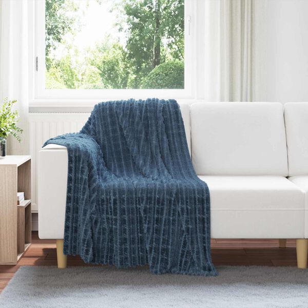 vidaXL Filtar 6 pcs M&ouml;rkbl&aring; 150 x 130 cm Fleece