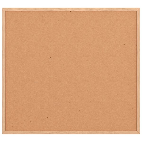 vidaXL Korktavla med massiv fururam 60x55 cm