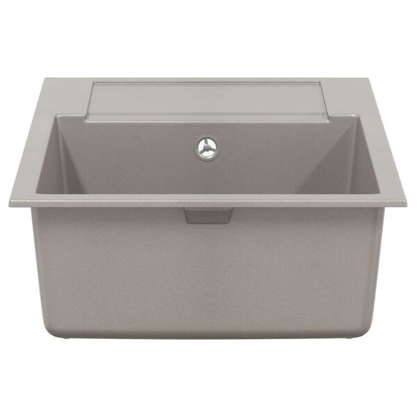 vidaXL Diskho Gr&aring; 780 x 500 mm 80% Kvarts och 20% Resin