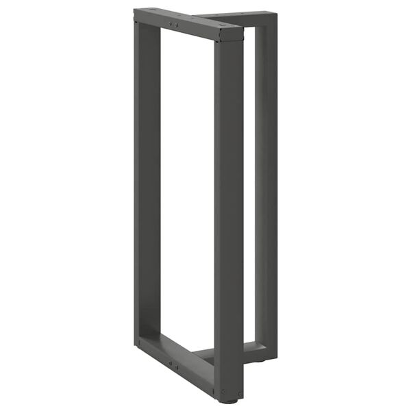 vidaXL Barbordsben T-formade 2 st antracit 60x35x(110-111) cm st&aring;l