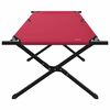 vidaXL F&auml;llbar Camping S&auml;ng 2 pcs R&ouml;d 210 x 80 x 46 cm Oxford tyg