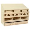 vidaXL V&auml;rprede 3 fack 93x40x65 cm massiv furu