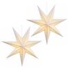 vidaXL Julbelysning RAAHE 2 st 10 LED-lampor Varmvit 45 x 6 x 45 cm