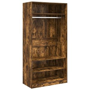 vidaXL Kl&auml;dsk&aring;p r&ouml;kf&auml;rgad ek 100x50x200 cm konstruerat tr&auml;