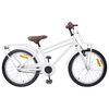 vidaXL Barncykel 22 Tum f&ouml;r 7-12 &aring;r gamla Vit