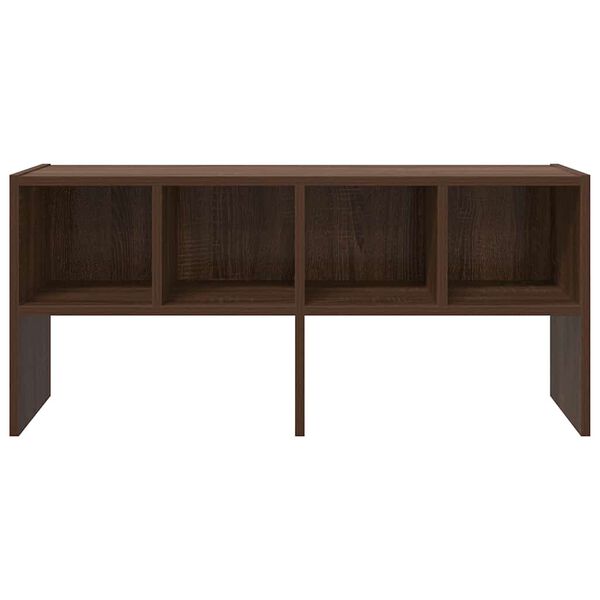 vidaXL Skohylla stapelbar brun ek 89,5x30x40 cm