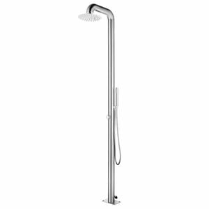 vidaXL Utedusch 225 cm rostfritt st&aring;l