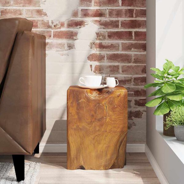 vidaXL Pall massivt teakträ