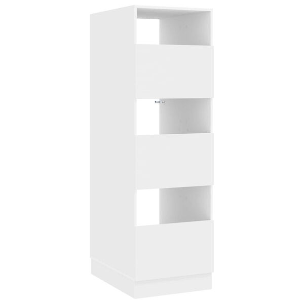 vidaXL Tv&auml;ttstuga Sk&aring;p med lagring med d&ouml;rr Vit Konstruerat tr&auml;