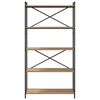 vidaXL Hyllsystem Artisan Ek 80 x 30 x 155 cm Konstruerat tr&auml;