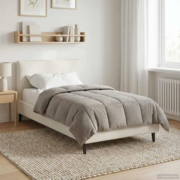 vidaXL Sommar Duvet Rosa 135 x 200 cm Mikrofiber och Teddyfleece