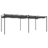 vidaXL Pergola med infällbart tak antracit 589x292x230 cm