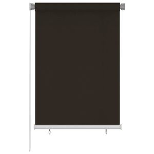 vidaXL Rullgardin utomhus 105 (B) x 140 (H) cm brun HDPE