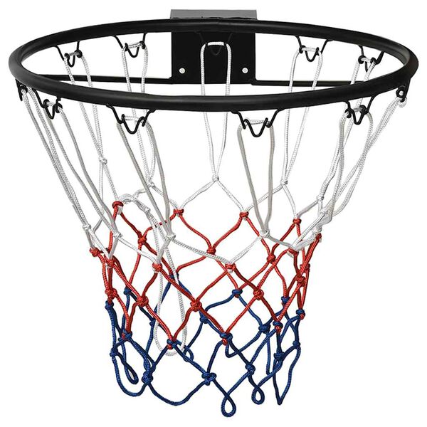 vidaXL Basketring svart 45 cm stål
