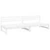 vidaXL Mittensoffor 2 st vit 120x80 cm massiv furu