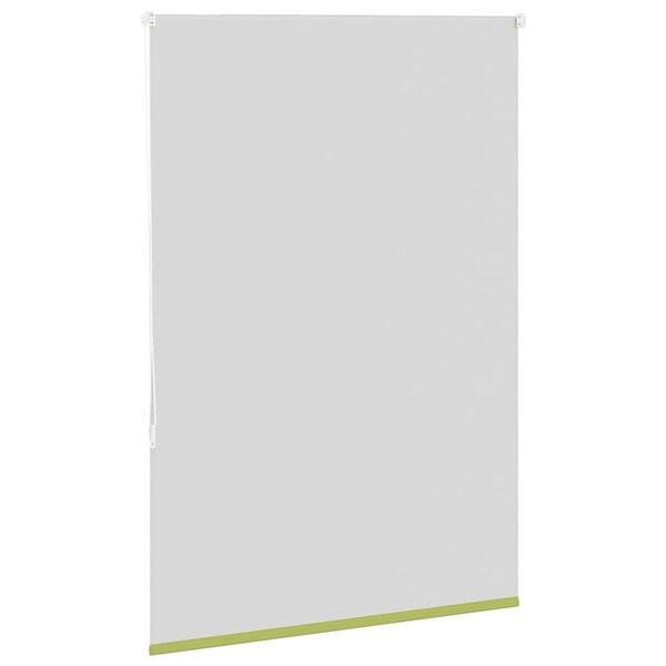 vidaXL Rullgardin m&ouml;rkl&auml;ggning blad gr&ouml;n 115x175 cm tyg bredd 110,7 cm