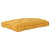 vidaXL Pallettsoffa Kudde Gul 120 x 80 x 12 cm Tyg