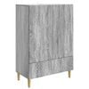 vidaXL Sideboard Gr&aring; Sonoma 66 x 34,5 x 95 cm Konstruerat tr&auml;