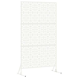 vidaXL Avsk&auml;rmningssk&auml;rm 100 x 50 x 180 cm St&aring;l Vit