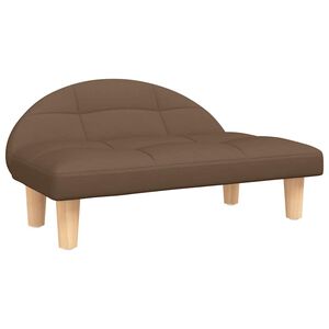 vidaXL Hundb&auml;dd brun 70x52x30 cm tyg