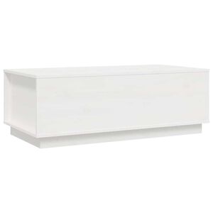 vidaXL Soffbord vit 100x50x35 cm massiv furu