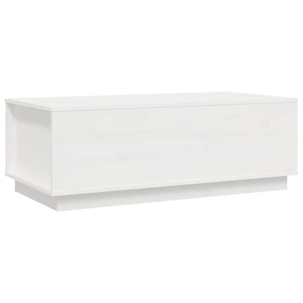 vidaXL Soffbord vit 100x50x35 cm massiv furu