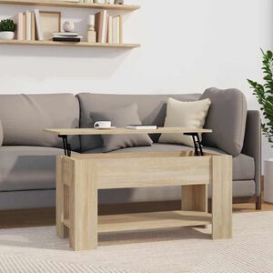 vidaXL Soffbord sonoma-ek 101x49x52 cm konstruerat tr&auml;