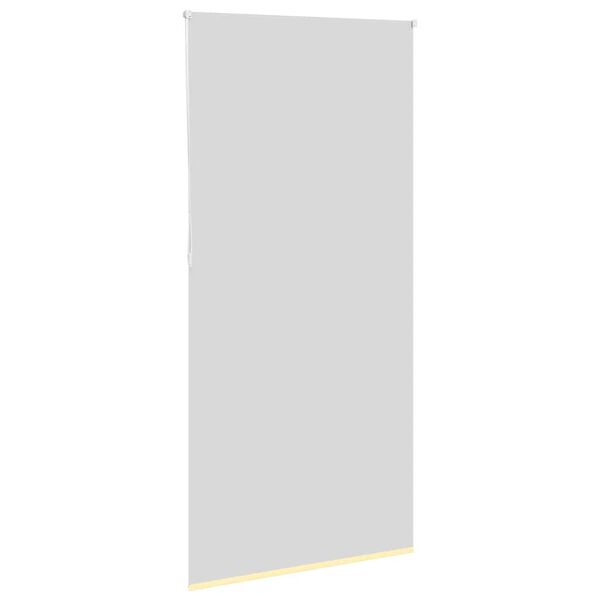 vidaXL Rullgardin m&ouml;rkl&auml;ggningsgul 110x230 cm tyg bredd 105,7 cm
