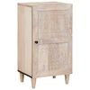 vidaXL Sideboard Blekt Vitt 40 x 33 x 75 cm Massivt mangotr&auml;