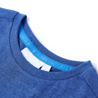 T-shirt för barn mörkblå melange 92