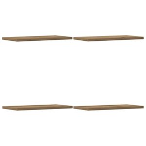 vidaXL V&auml;gghyllor 4 st artisan ek 40x20x1,5 cm konstruerat tr&auml;