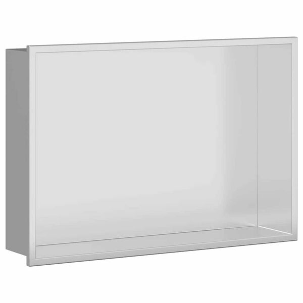 vidaXL Dusch Nisch Silver 45 x 30 x 9,5 cm Rostfritt st&aring;l